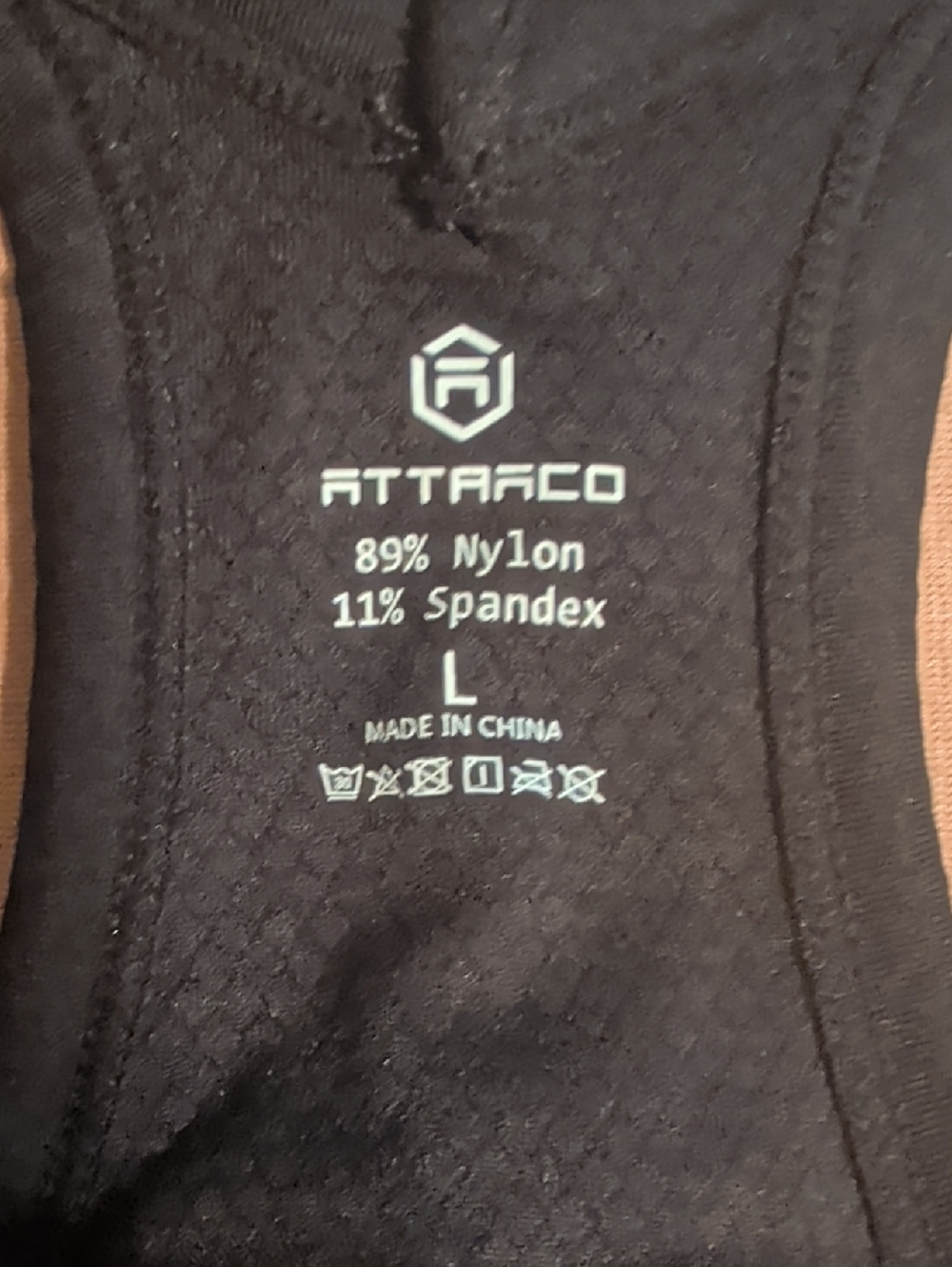 ATTRACO Black Ribbed Racerback Tank Top - Picture 5 of 8